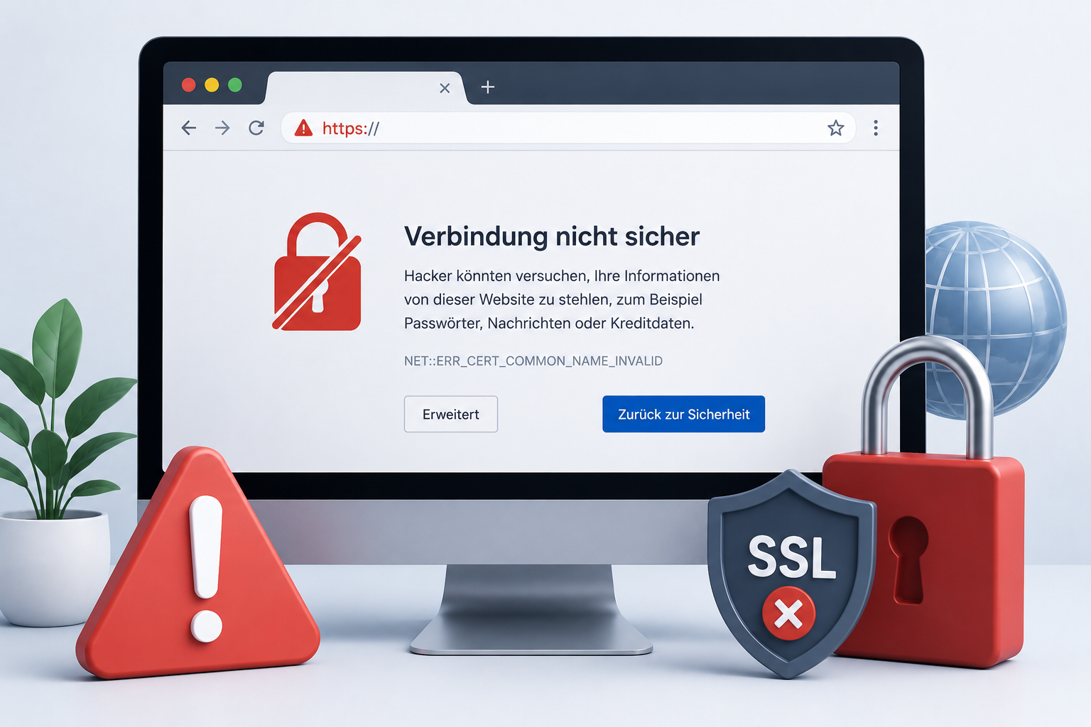 WordPress-SSL-Zertifikat-Fehler